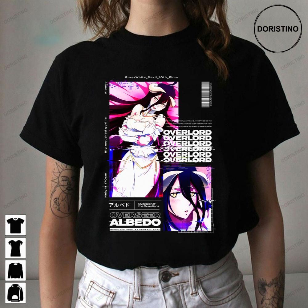 Albedo Overlord アルベド Aesthetic Design Positive Version Limited Edition T-shirts
